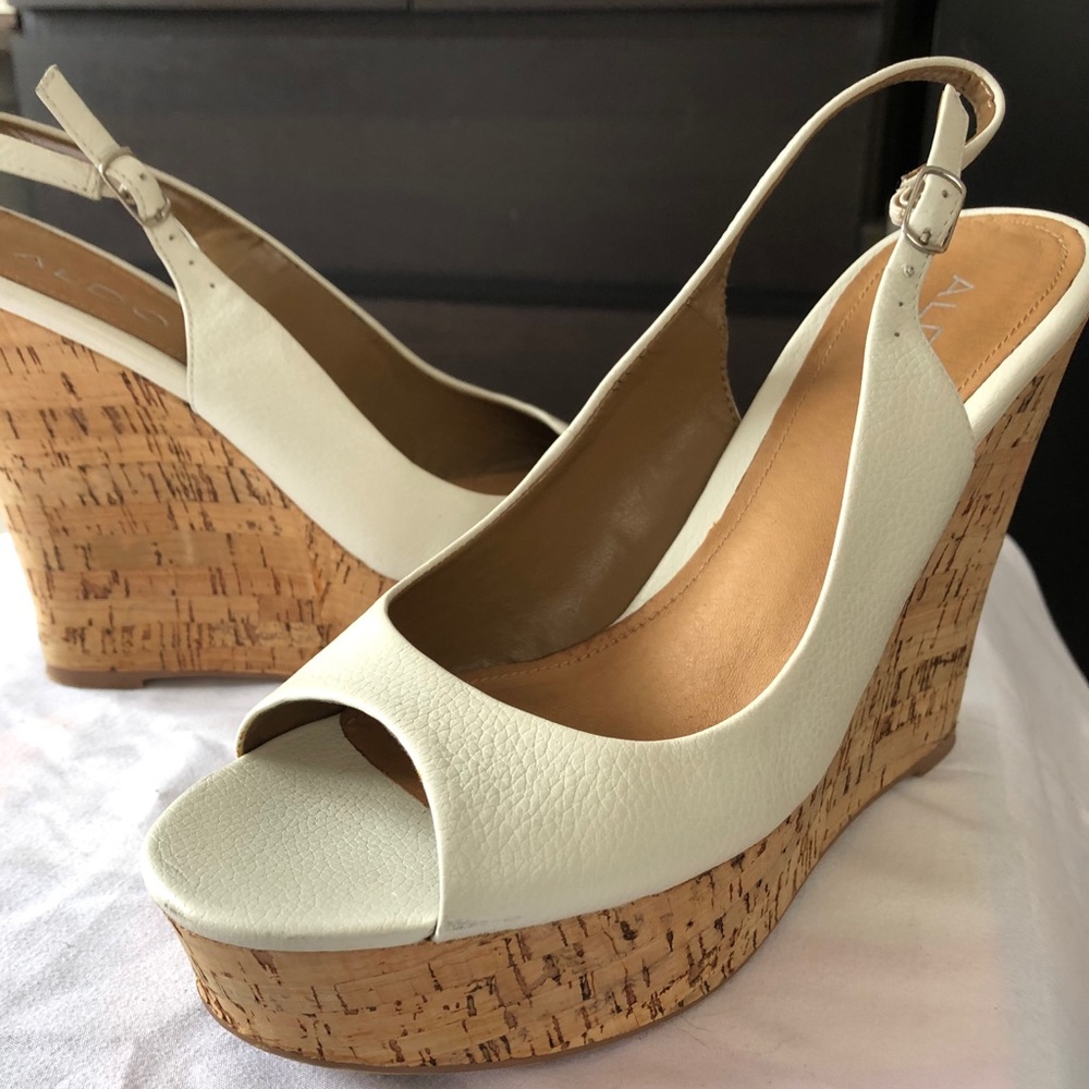 Aldo White Wedge